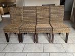 4 Rietstoelen - Perfect voor Binnen of Buiten, Ophalen, 4 zitplaatsen, Gebruikt, Rotan