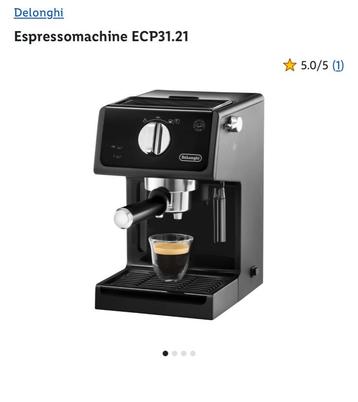 Delonghi Espressomachine met Melkopschuimer beschikbaar voor biedingen