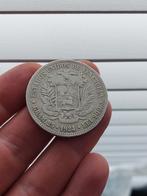 Venezuela 5 Bolivares 1924 zilveren munt gehalte 900/1000., Zilver, Ophalen of Verzenden, Zuid-Amerika