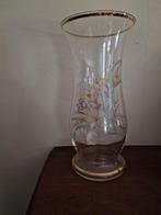 Vintage glazen bloemen vaas / Lady Flora, Overige kleuren, Ophalen of Verzenden, Minder dan 50 cm, Glas