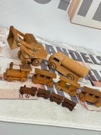 Vintage antiek hout houten Speelgoed trein truck shovel wood, Antiek en Kunst, Antiek | Speelgoed, Ophalen of Verzenden