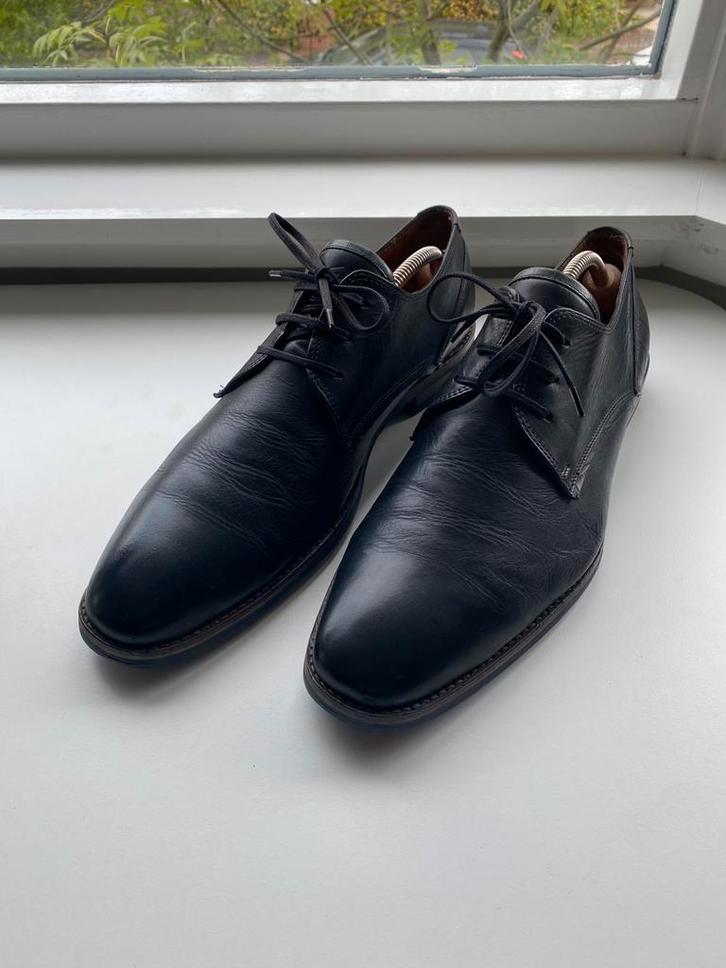 Van Lier nette schoen zwart maat 45, Kleding | Heren, Schoenen, Zo goed als nieuw, Veterschoenen, Zwart, Ophalen of Verzenden