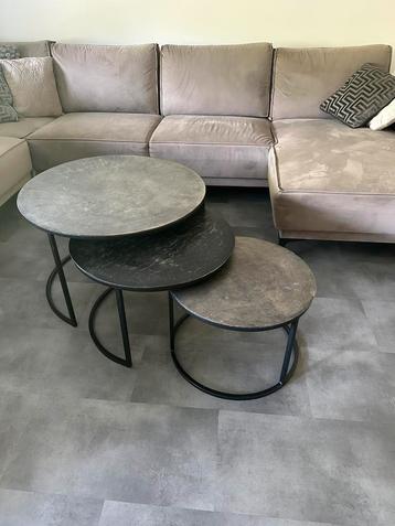 Salontafels set van 3 (metaal)