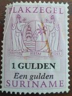 Plakzegel Suriname, Postzegels en Munten, Ophalen of Verzenden, Postfris
