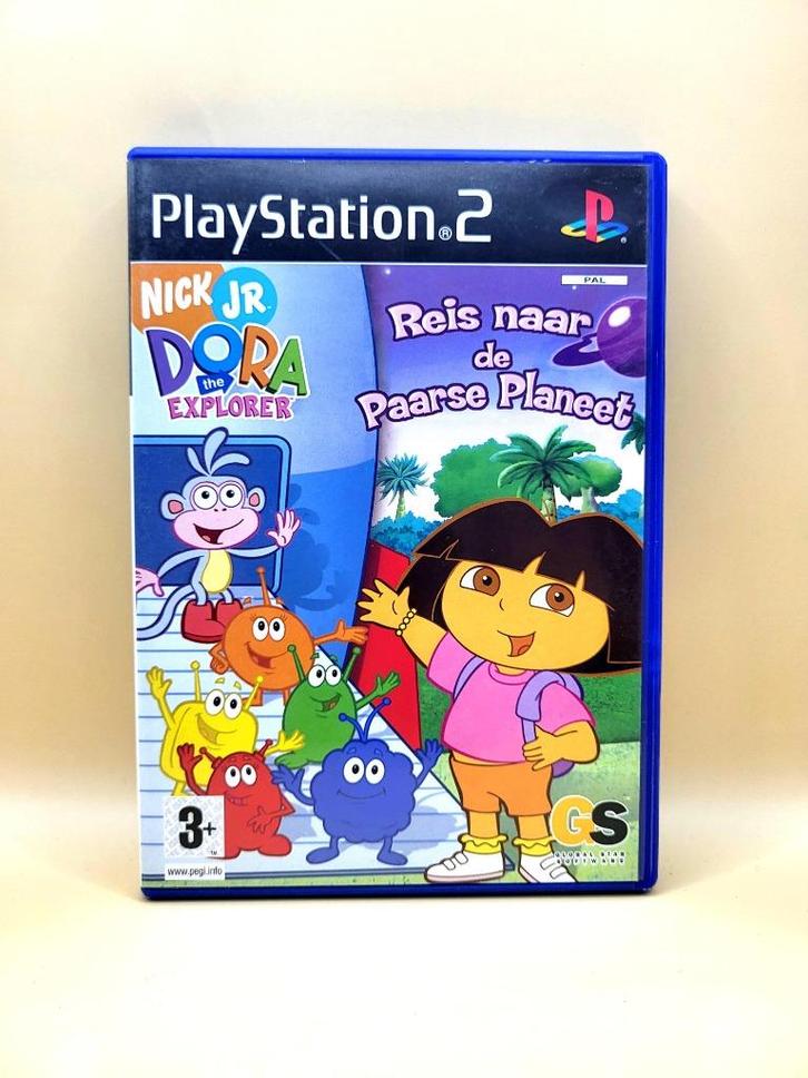 Dora The Explorer: Reis Naar De Paarse Planeet - PS2, Spelcomputers en Games, Games | Sony PlayStation 2, Zo goed als nieuw, Avontuur en Actie