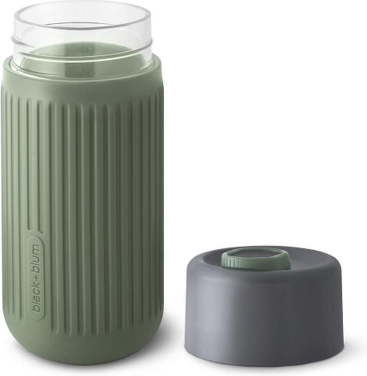 Black+blum Glass Travel Cup 340ml thermosbeker, Sport en Fitness, Bidons, Nieuw, Ophalen of Verzenden