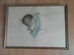 de slapende baby van Bessie Pease in originele lijst, jaren, Ophalen of Verzenden