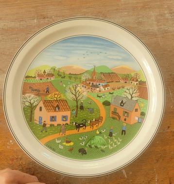 wandbord villeroy & boch four seasons spring beschikbaar voor biedingen