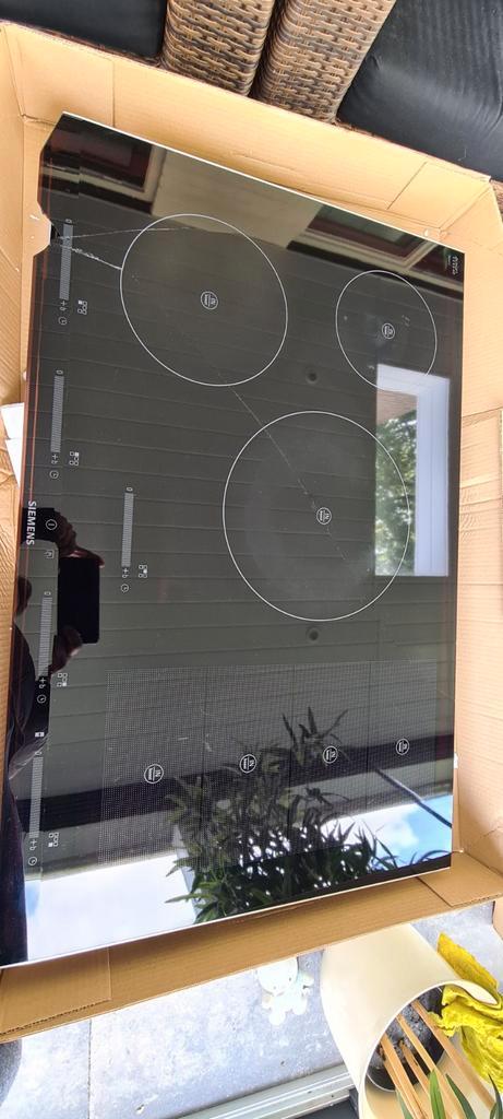 Siemens inbouw inductiekookplaat EH875SP17E met grill functi, Witgoed en Apparatuur, Kookplaten, Gebruikt, Inbouw, Inductie, 5 kookzones of meer
