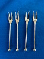 Vier verzilverde cocktailprikkers, Antiek en Kunst, Ophalen of Verzenden