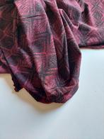 Promo! 1,4 meter tricot rekbaar donkerrood zwart, 120 cm of meer, Zwart, Nieuw, Ophalen of Verzenden