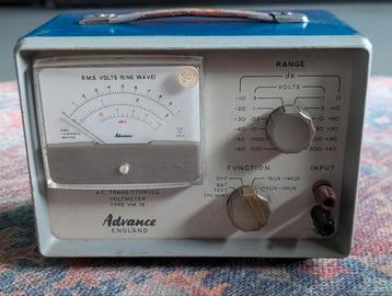 Vintage Advance VM78 Voltmeter A.C. Transistorised beschikbaar voor biedingen