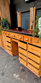 Houten Toonbank met Lades, Ophalen, Gebruikt, 150 tot 200 cm, Vintage