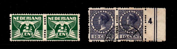 I3_ 2 roltanding paartjes 1 PF en 1 gebruikt, Postzegels en Munten, Postzegels | Nederland, Ophalen of Verzenden