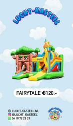 Springkussen verhuur kinderfeestje verjaardag Lucht Kasteel, Hobby en Vrije tijd, Feestartikelen | Verhuur, Ophalen, Zo goed als nieuw