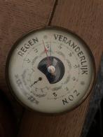 Antieke Barometer - Sfeervolle Weermeter, Ophalen of Verzenden, Gebruikt