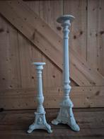 Gietijzeren Kandelaars - Set van 2, Antiek en Kunst, Antiek | Kandelaars, Ophalen, Overige materialen