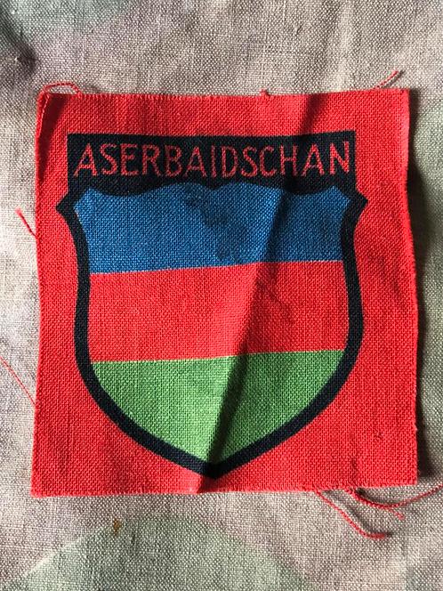 Ww2 osttruppen aserbaidschan ärmelabzeichen, Verzamelen, Militaria | Tweede Wereldoorlog, Verzenden