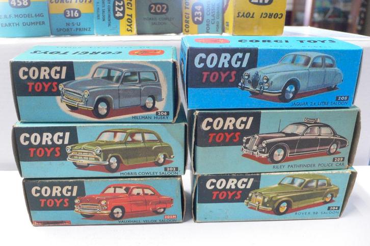 corgi toys-lege- doosjes-de jaguardoos is een kopie-1/43, Hobby en Vrije tijd, Modelauto's | 1:43, Gebruikt, Auto, Corgi, Verzenden