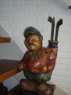 houten beeld golfer, Antiek en Kunst, Ophalen