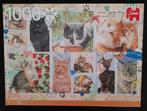 Puzzel Jumbo Francien katten postzegels 1.000 stukjes, Ophalen of Verzenden, 500 t/m 1500 stukjes, Zo goed als nieuw