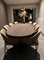 Tony Eleonora Eetkamerstoelen Taupe - 8 stuks, Huis en Inrichting, Tafels | Eettafels, Ophalen, Minder dan 50 cm, Gebruikt, Vijf personen of meer