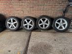 Winterbanden en velgen set 225/55/17, Gebruikt, Banden en Velgen, 17 inch, Personenwagen