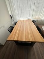 Eettafel hout 160x90, 50 tot 100 cm, Rechthoekig, Zo goed als nieuw, Ophalen