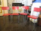 formica stoelen 50/60 jaren, Huis en Inrichting, Ophalen, 50/60 jaren, Gebruikt, Vier