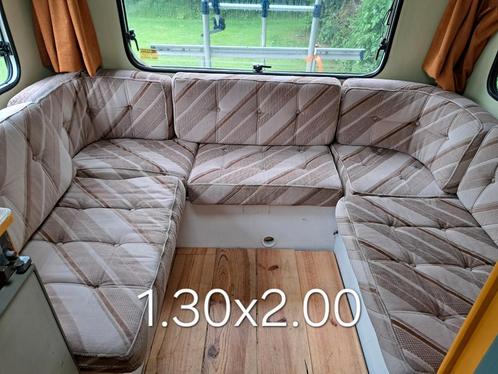 Rondzit v camper of caravan van 140 breed., Caravans en Kamperen, Camper-accessoires, Gebruikt, Ophalen