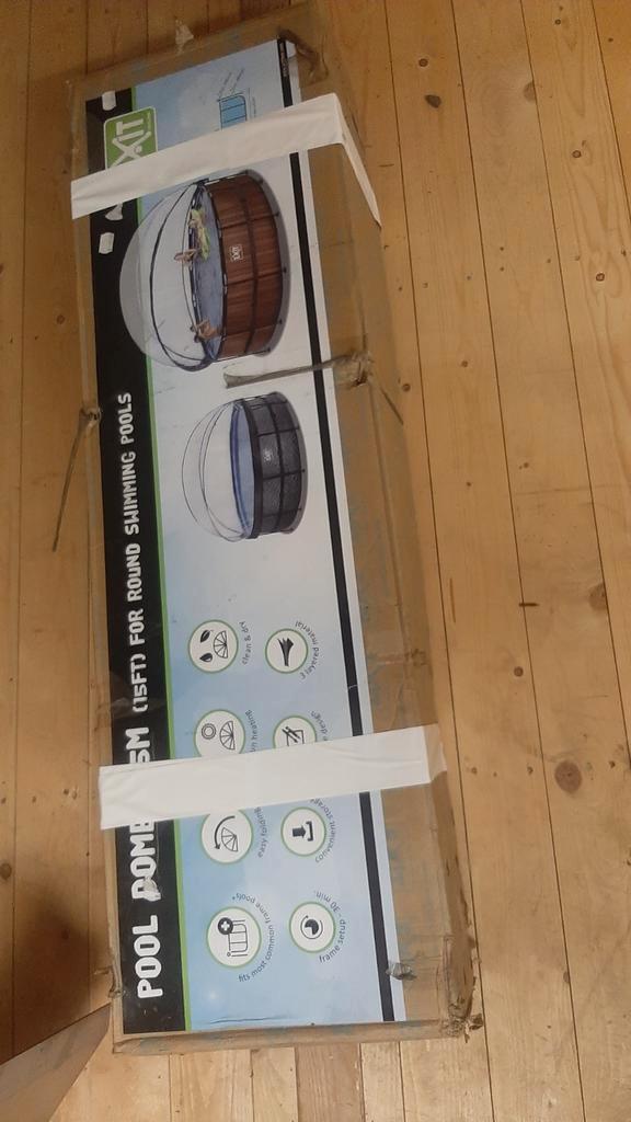 Zwembad overkapping, Tuin en Terras, Zwembad-toebehoren, Zo goed als nieuw, Afdekzeil, Ophalen