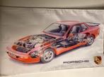 Porsche 944 vlag werkplaats garage deko, Ophalen of Verzenden, Nieuw, Auto's
