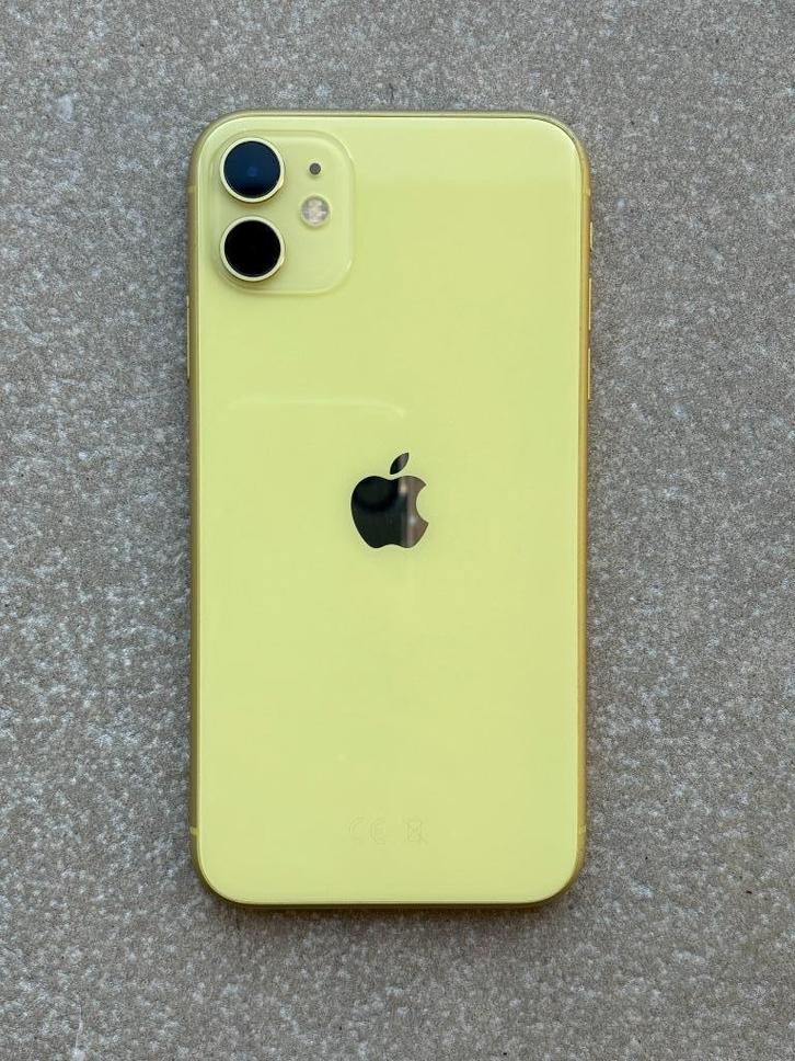 iPhone 11 64GB geel, Telecommunicatie, Mobiele telefoons | Apple iPhone, Zo goed als nieuw, 64 GB, Zonder abonnement, Zonder simlock