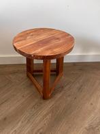 (Mango)houten krukje/bijzettafeltje, Huis en Inrichting, Krukjes, Ophalen of Verzenden, Gebruikt, Hout