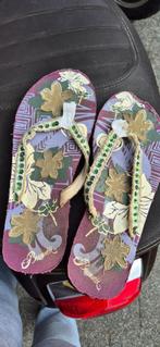Shoes schoenen sneaker flip flop 2000 print bloem flower, Kleding | Dames, Schoenen, Slippers, Overige kleuren, Ophalen of Verzenden
