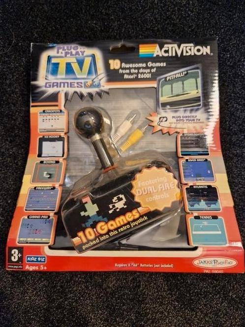 Joystick met 10 ingebouwde Atari 2600 Spellen, Spelcomputers en Games, Games | Atari, Zo goed als nieuw, Atari 2600, 1 speler