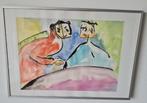 Leuk modern schilderij - gesigneerd, Antiek en Kunst, Ophalen of Verzenden