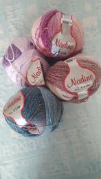 Nadine verloopgaren 4 bollen, Hobby en Vrije tijd, Breien en Haken, Ophalen of Verzenden, Nieuw, Breien of Haken, Wol of Garen