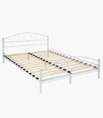 Compleet bed met matras 140x200, Huis en Inrichting, Slaapkamer | Bedden, Wit, Tweepersoons, Zo goed als nieuw, 200 cm