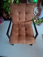 Zware eetkamerstoelen met metalen frame, Huis en Inrichting, Stoelen, Ophalen of Verzenden, Gebruikt, Metaal, Modern