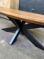 Magazijn leegverkoop salontafel ovaal mangohout matrix zwart, Nieuw, Ophalen of Verzenden, Info@wkhome.nl, Argonweg 20 Amersfoort