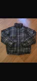 Mooie zwart/grijze geruite herenjas, Ophalen of Verzenden, Zo goed als nieuw, Maat 48/50 (M), Grijs