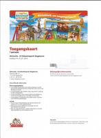 Toegangskaarten Attractiepark Slagharen, Tickets en Kaartjes, Recreatie | Pretparken en Attractieparken, Ticket of Toegangskaart
