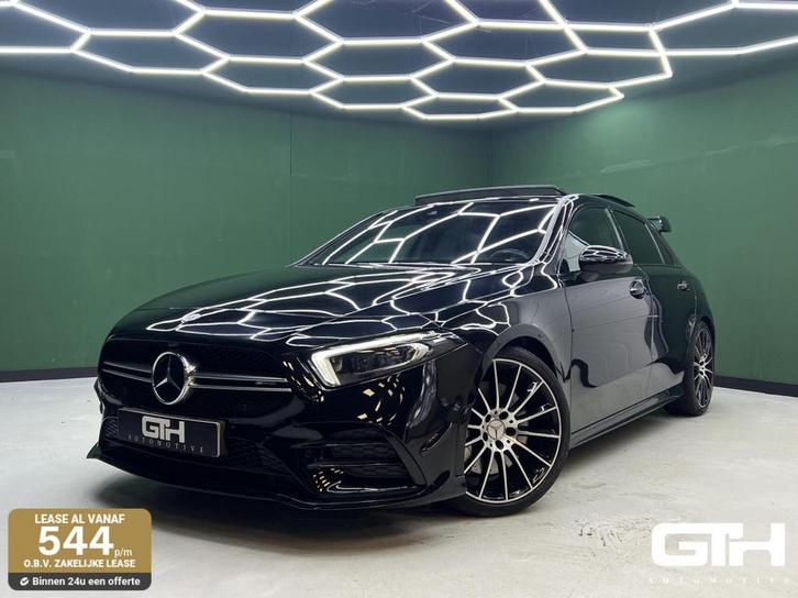 Mercedes A-klasse AMG 35 4MATIC Memory | Pano | Sfeer | 360, Auto's, Mercedes-Benz, Bedrijf, Te koop, A-Klasse, 360° camera, 4x4
