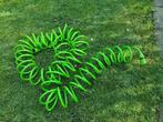 Groene uitrekbare flexibele tuinslang met 2 opzetstukken., Gebruikt, Ophalen of Verzenden, Tuinslang