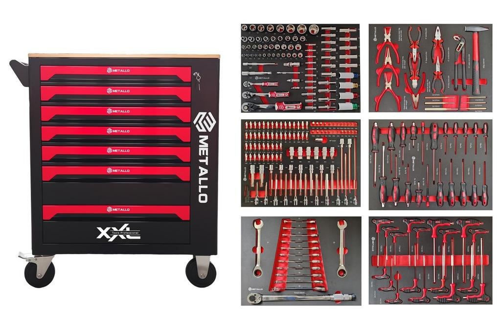 APEX gereedschapswagen kar heeft 7 laden waarvan 6 laden vol, Ophalen of Verzenden, Nieuw