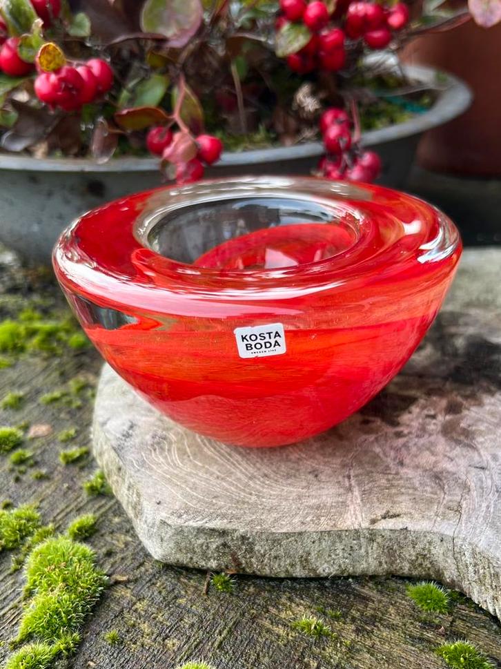 Kosta Boda votief/theelichthouder ontworpen door Anna Ehrner, Antiek en Kunst, Antiek | Glas en Kristal, Ophalen of Verzenden