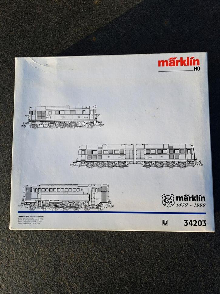 Märklin 34203 treinset metal techno edition V120-V140-V188, Hobby en Vrije tijd, Modeltreinen | H0, Gebruikt, Treinset, Wisselstroom