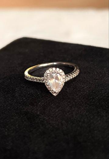 Abelstedt Oxford Zilveren (925) Halo Peer Ring 56mm beschikbaar voor biedingen