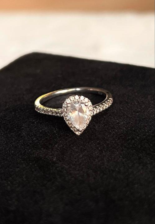 Abelstedt Oxford Zilveren (925) Halo Peer Ring 56mm, Sieraden, Tassen en Uiterlijk, Ringen, Zo goed als nieuw, Dame, 17 tot 18
